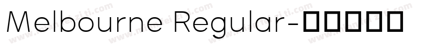 Melbourne Regular字体转换